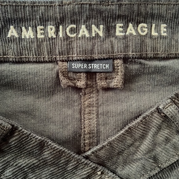 American eagle, 4 long, corduroy skirt, brownish-dark green, condition-good - Picture 4 of 5